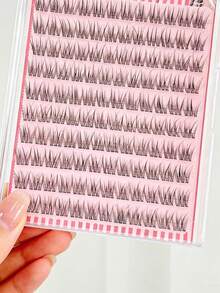 36pcs/120pcs Glue-Free Eyelash Extensions, Mink Lashes, Natural Look, Segmented Single Cluster (Random Bottom Card) - C - View 6