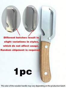 1件装（二合一）硬木手柄多功能不锈钢削皮器，可用于开瓶，适用于削胡萝卜、土豆、冬瓜、甘蔗、南瓜等水果蔬菜皮，符合人体工学的手柄设计 - 彩色 - 查看 14