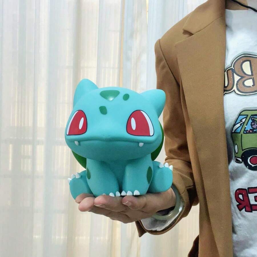 pokemon 宝可梦3D青蛙种子摆件，可爱桌面装饰，适用于多种场景，创意礼物，热门收藏品 - 彩色 - 查看 1