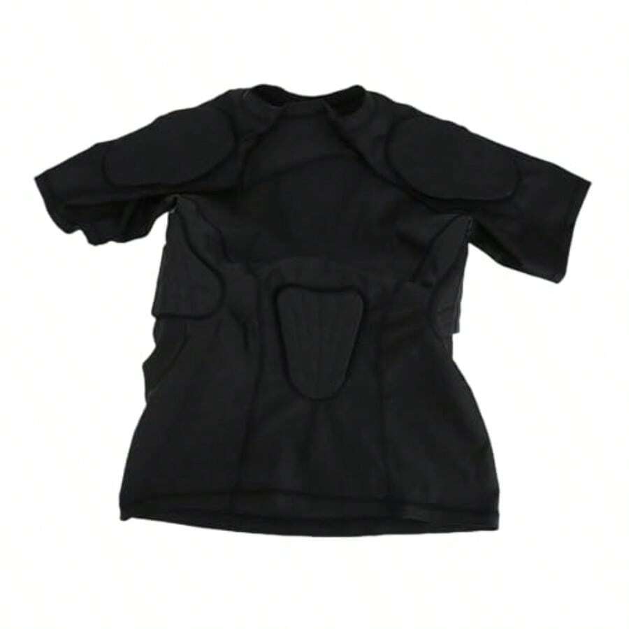 Keenso Camisas Acolchadas para Niños Tótano y Costilla Tamisa de Protección para Jóvenes para el Baloncesto de Rugby de Fútbol - 211 - Ver 1