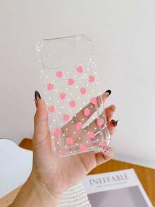 1个透明TPU可爱草莓图案全包覆式防摔手机壳，时尚创意，可个性化定制，适合作为生日、节日、周年纪念礼物送给女友/男友、闺蜜/兄弟姐妹、妻子/丈夫、伴侣、家人/朋友、老板/同事、同学/老师，兼容手机壳 - 彩色 - 查看 5