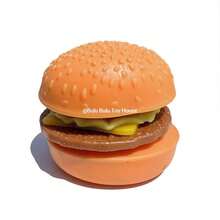 1pc 2026 New Arrival Creative Realistic Disassemble Hamburger Squeeze Toy, Stress Relief Fidget Toy, Perfect Gift - Multicolor - View 10