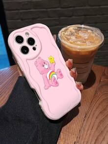 Pink Care Bear Rainbow Star Theme This Stylish Phone Case Is Compatible With Samsung, Apple, , , , Transsion, ,  And Honor. Made Of TPU Silicone, It Offers Shock And Drop Protection And A Superior Feel. It's An Ideal Gift For Family, Friends, And Loved Ones, And A Perfect Choice For Valentines Day And Year's Gift.Maestra Phone Case, Case, 17 Pro Case, Case,Phone Cases, 16 Case, 17 Case, 15 Case, 17 Pro Max,Phone Case  15, 16 Plus Case, 14 Case,Case - 白色 - 查看 1