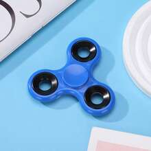 1pc Large 7.5cm Multi-Color Plastic 3-Blade EDC Finger Toy, Stress Relief Finger Spinner - Multicolor - View 13