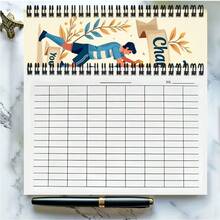Cuaderno versátil con cuadrícula A5, tema de campeón de fútbol, 100 páginas/50 hojas, adecuado para trabajo, estudio, asistencia, finanzas de la empresa, contabilidad, seguimiento del tiempo, gestión de inventario, registros de reuniones de negocios y talla grande, simple y práctico para satisfacer diversas necesidades de registro - Horizontal - Ver 1