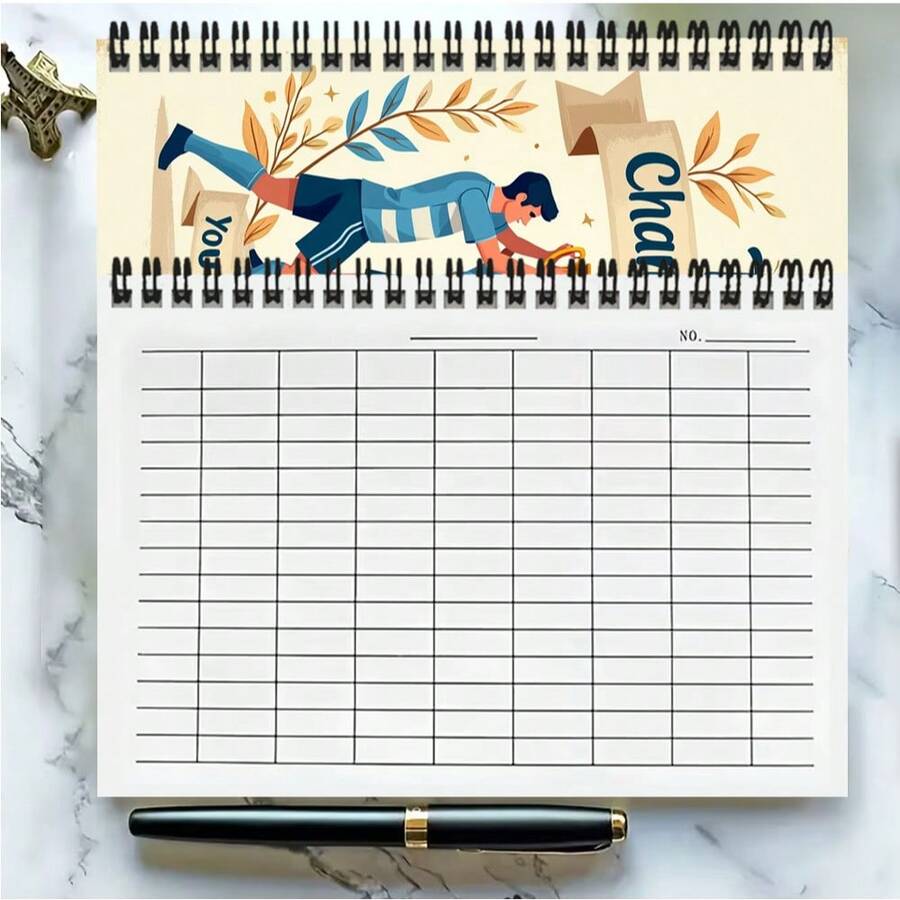 Cuaderno versátil con cuadrícula A5, tema de campeón de fútbol, 100 páginas/50 hojas, adecuado para trabajo, estudio, asistencia, finanzas de la empresa, contabilidad, seguimiento del tiempo, gestión de inventario, registros de reuniones de negocios y talla grande, simple y práctico para satisfacer diversas necesidades de registro - Horizontal - Ver 1
