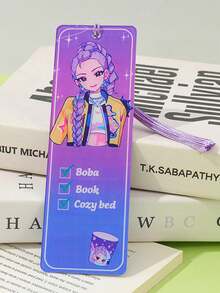 Hasbro Dấu trang Witcher bằng acrylic, phụ kiện anime phù hợp cho sách văn phòng, quà tặng nhỏ tinh tế cho học sinh, chất liệu có thể tái sử dụng. - Dấu trang acrylic hình các cô gái thợ săn quỷ - Xem 18