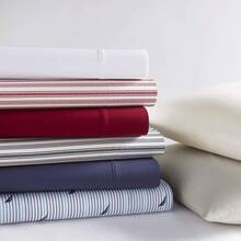 Nautica Cotton Percale Sheet Set, Complete, White, Single Bed - White - View 8