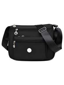 Elegant Minimalist Women's Crossbody Bag, Fashionable Casual Shoulder Bag, Multi-Pocket Design | Large Storage Capacity | Lightweight Nylon Fabric | Daily Shopping And Commuting | Versatile Casual Women's Bag | Multi-Compartment Organized Storage - Multicolor - View 16