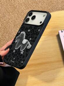 A Stylish Phone Case That Does Not Include A Lanyard Or Stand. Fashionable TPU Phone Case With A Luxury Leopard Print, 1 Piece. Luxury Gray Leopard Print TPU Phone Case, Compatible With 17/17 Pro/17 Pro//13/16 Pro/16/15/14/12 Pro/13 Pro/11 Pro/14 Pro/15 Pro/12. Soft And Fashionable Protective Case, High-End Luxury, Unisex Case Suitable As A Gift For Friends And Partners, Also Compatible With S24 Ultra/S23/S22/A73 - 多色 4 - 查看 5