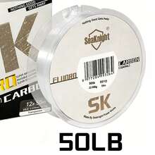 Dây câu SeaKnight 100M/50M phủ lớp Fluorocarbon, dây dẫn monofilament hai lớp phủ Fluorocarbon, dây dẫn 3-100LB - trắng - Xem 19