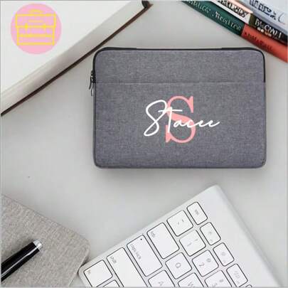 One Customizable Personalized Laptop Bag, Waterproof Laptop Sleeve With Portable Handle, Ultra-Slim Laptop Protective Case Compatible With 13-Inch, 14-Inch, And 15-Inch Laptop Cases. Multiple Pockets Allow For Storage Of Power Adapters, Pens, Mice, And Personal Valuables Such As Phones, Cards, And Other Accessories. The Waterproof Exterior And Soft, Fluffy Wool Lining Help Carry And Protect Your Devices From Accidental Drops, Impacts, Bumps, Scratches, And Spills. Ideal For School, Business, And Travel.