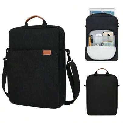 1pc Tablet Sleeve, Fits 10.9"/12.9" Tablets, Handheld And Shoulder Carry, 2 Sizes Available