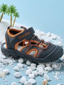 1 Pair Unisex Summer Beach/Water Sandals - Orange - View 4