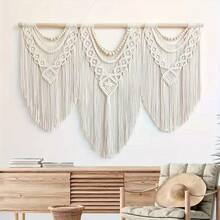 1pc Large Macrame Wall Hanging Boho Tapestry - Bohemian Handmade Tapestry Home Decoration For Bedroom Living Room Wedding Party, 43"X32 - Nhiều màu - Xem 6