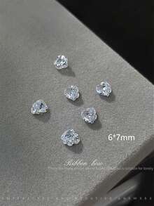 5 piezas Decoraciones de arte de uñas con rhinestones de circonita, bolas de rhinestones de circonita brillantes hechas a mano, rhinestones de circonita asimétricos transparentes, rhinestones grandes de ángulo recto brillantes, decoración de uñas con rhinestones de azúcar de hielo, suministros para uñas - Multicolor - Ver 15