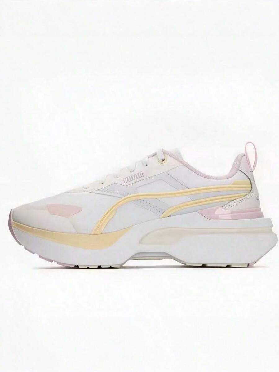 Puma Zapatillas de deporte casuales de suela gruesa y estilo retro Kosmo Rider - Rosa Pálido - Ver 1