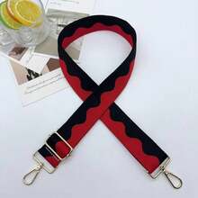 Trending Wave Pattern Contrast Color 3.8CM Adjustable Bag Strap, Fashion Versatile Shoulder Strap, Crossbody Bag Strap For Women Vacation Essentials Bag Accessories - Multicolor - View 19