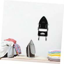 Universal Size Iron Board Holder And Hook, Home Use Iron Board Storage Rack, Iron Holder, Suitable For Various Iron Boards - White - View 8