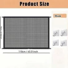 Pet Isolation Protective Net; Grid Design For Clear View; Comes With 6 Hooks; Easy And Convenient Installation; Specific Dimensions For Easy Planning; Flexible Use In Multiple Scenarios; Prevent Pets From Running Around - Multicolor - View 2