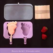 Silicone Ice Cream Mold With Lid - DIY Creative Ice Pop Maker - Multicolor - View 6