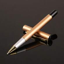 High-End Red Metal Ballpoint Pen, Office Stationery, Smooth Writing, Water-Based Ink - Red - View 7