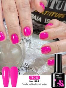 Esmalte em gel TARTU 8ml, cores Jelly Color, nas cores preto, branco, rosa, amarelo, azul, vermelho e rosa claro. Livre de HEMA e TPO. Removível com acetona (UV/LED). Semipermanente, ideal para unhas decoradas em casa ou no salão. Perfeito para o dia a dia. - Multicolorido - Ver 21