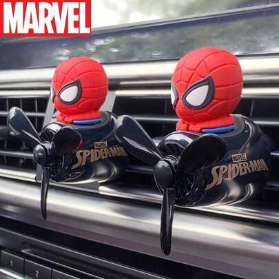 DOBBLE Car Air Freshener Vent Clip, Superhero Themed Rotating Propeller Design Automotive Air Freshener, Long-Lasting Fragrance Easy-Install Clip-On Car Interior Accessories, Cartoon Decor For Car Air Vent, Vehicle Interior, Home Office, Daily Commute & Road Trips, Ideal Holiday Birthday Graduation Gifts For Enthusiasts, Car Owners, Drivers, Fan Merchandise & Car Decor Essentials
