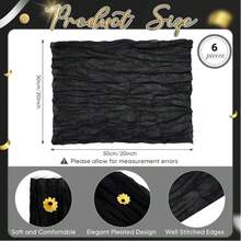 6/12/24pcs Cream Balinese Cheesecloth Napkins Decor, Suitable For Outdoor Events Such As Weddings, Bridal And Baby Showers, Birthday Parties, Mother's Day, Home Decor, Family Gatherings, Banquets, Receptions, Buffets, Picnics And Various Theme Parties. - Multicolor - View 27