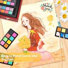 146pcs Deluxe Art Set In Wooden Case - Professional All-In-One Painting & Drawing Kit With Acrylic Paints, Watercolors, Oil Pastels, Colored Pencils, Crayons & Brushes - Complete Art Supplies For Adults, Kids, DIY Crafts, Canvas, Rock Painting, Sketching - Perfect Gift For Christmas, Halloween, Birthday & Holidays - Bộ dụng cụ nghệ thuật cao cấp 146 chi tiết - Xem 4