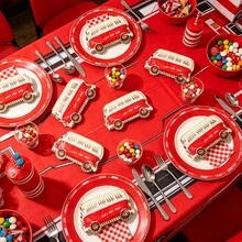 10个巴士图案礼品袋，返校季糖果饼干包装袋 - 包裝袋 - 查看 3