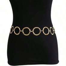 Simple Belt Chain Punk Waist Chain Long Tassel Link Circle Round Dr Belt Body Chain Daily Jewelry - Circlelongchain - View 6