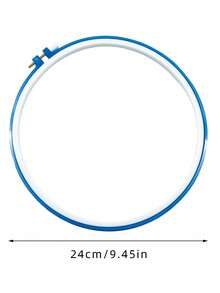 Colorful Plastic Embroidery Hoops, 5 Sizes: 3.74in/4.92in/6.3in/7.87in/9.65in, Suitable For Cross Stitch, Embroidery, Handcraft DIY - Colorful Plastic Embroidery Hoop - View 7