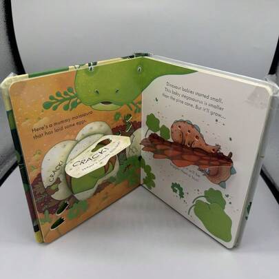 Foldable Pop-Up Dinosaur Theme Learning Materials | Made Of Cardboard, Foldable Inner Pages, Family Reading, English Learning, Cognitive Enlightenment, Language Development, Halloween, Christmas, Early Education, Vivid And Interesting Illustrations, Science Education