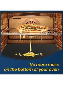 4/2 Packs Oven Mats, Thick, Heat-Resistant, And Non-Stick. 15.74 Inches / 12.99 Inches. Waterproof, Leak-Proof, And Easy-To-Clean Baking Mats/Gas Stove Bottom Protectors/Barbecue Mats. - Multicolor - View 6
