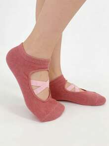 1/8 Pair Yoga/Pilates Non-Slip Breathable Moisture-Wicking Socks (Socks Only, No Board) - Multicolor - View 7