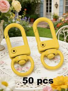 10-Pack Alloy Swivel Lobster Clasp Keychain - Multi-Functional Spring Hook Key Ring For Handbags And Accessories - Multicolor - View 23