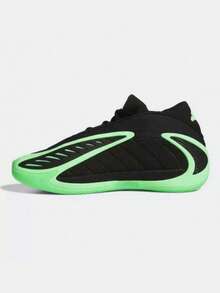 Adidas Giày bóng rổ Anthony Edwards 2 đế đệm, giày thể thao tập luyện - Đen/Xanh lá cây - Xem 2