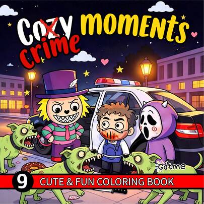 GDTME Crime Time: Một cuốn sách tô màu dành cho người lớn dễ thương và thú vị, giúp thư giãn và giảm căng thẳng, 24 trang hình vẽ tinh tế, thích hợp làm quà sinh nhật, quà tựu trường, quà Ngày thiếu nhi, quà tặng cho phụ nữ, trang trí phòng, văn phòng phẩm.