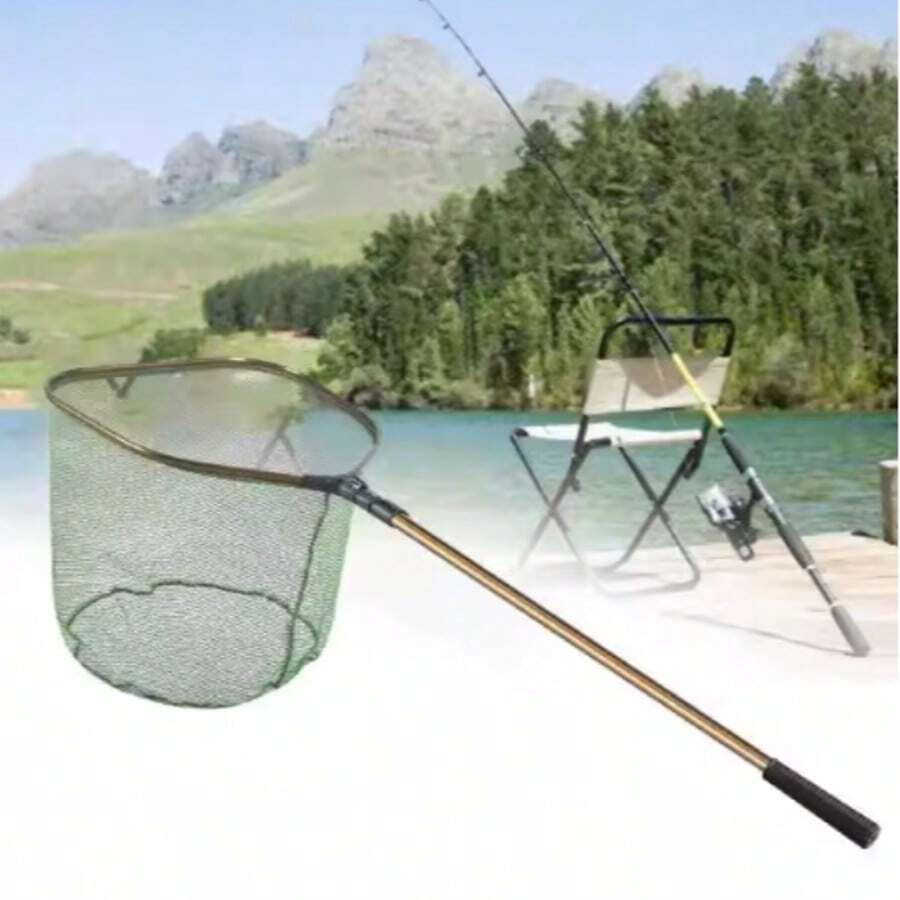 Telescopic Fishing Net, Suitable As A Gift For Boyfriend - Green - View 1