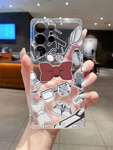 Mixed Animal Basketball Ocean Lace Spider Web Print Protective Case For Galaxy S24 S25 S26 Shockproof TPU Cover - Multicolor - View 4