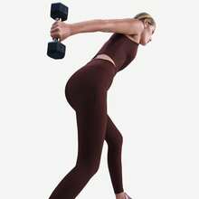 Nike Dri-FIT One High Rise 7/8 Pocket Tights Women's Burgundy Crush FN3241-652 - 棕色 - 查看 6