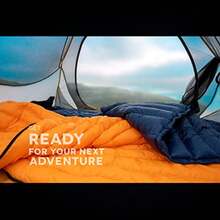 Alplive T400 - Saco de Dormir Ultraligero de plumón de 32 a 50 F - Saco de Dormir Ultra Compacto de 27 onzas para Senderismo Camping y Campo Ligero y comprimible - Naranja - Ver 6
