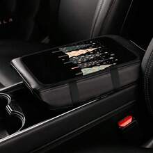 1 miếng đệm lót hộp tay vịn trung tâm xe hơi in hình trái tim và cây thông. - Cây thông hình trái tim - Xem 4