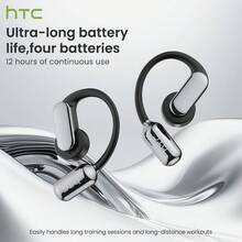 HTC NE50 AI语言翻译耳机 | OWS实时三合一翻译，支持144种语言和口音，适用于旅行、商务、学习，无线设计，时尚现代，经久耐用，高品质音频，USB充电 - 查看 2