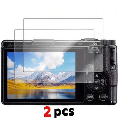 2pcs Tempered Glass Camera Screen Protector, Fit For RICHO GR3 HDF/GR3X HDF/Gr3/Gr3iii/Gr3x/GRiiiX | 9H Hardness, HD, Transparent, Scratch-Resistant, Fingerprint-Proof, Bubble-Free