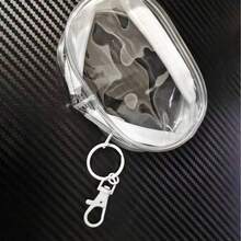 2个装便携式透明PVC迷你数据线收纳袋，双拉链设计，适用于收纳数据线、充电器、耳机、珠宝首饰及小配件、助听器、旅行包、钥匙、硬币等。轻便易携，拉链封口，可水洗——是旅行和日常携带的理想之选。 - 彩色 - 查看 6