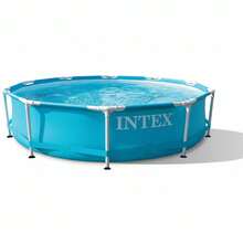 Intex Beachside Frame Pool 305 X 76 Cm With Pool Cover And Mat - Blue - View 5