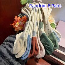 5 pares de calcetines invisibles de mujer con diseños de cuentos de hadas y colores de caramelo, colores aleatorios, para todas las estaciones - Multicolor - Ver 14
