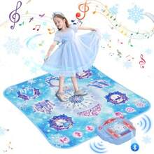 Tapete de baile para niñas de 3 a 12 años Frozen Toys - Almohadilla electrónica de baile con 8 botones y Bluetooth inalámbrico juego de música para cumpleaños para niños de 3 4 5 6 7 8 - como en la foto - Ver 1